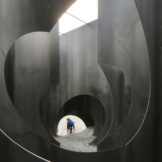 Labyrinth steel maze by Gijs Van Vaerenbergh