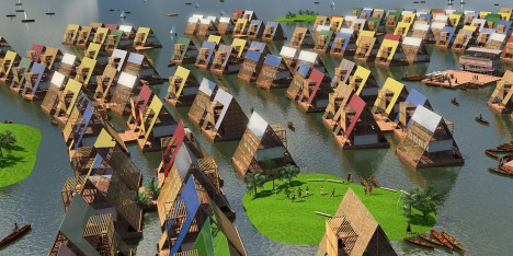 NLÉ's Makoko Floating School in Lagos Lagoon