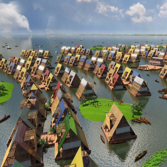 NLÉ's Makoko Floating School in Lagos Lagoon