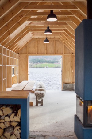 Naust V boathouse by Koreo Architects and Kolab Architects