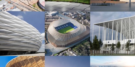 Explore iconic stadiums on Dezeen's new Pinterest board