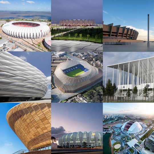 Explore iconic stadiums on Dezeen's new Pinterest board