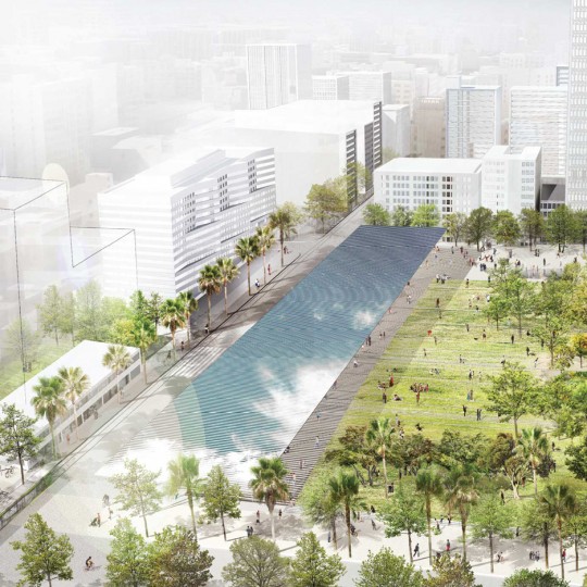 Pershing Square redesign for LA