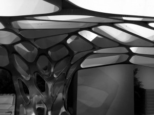 Dining pavilion by Zaha Hadid and Patrik Schumacher at Design Miami 2015