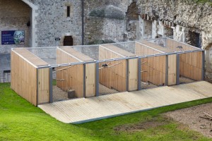 Ravens' enclosure by Llowarch Llowarch Architects