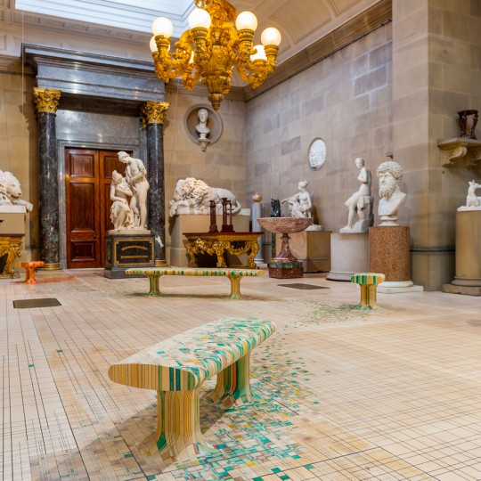 Endgrain installation by Raw Edges