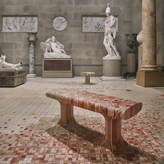 Endgrain installation by Raw Edges