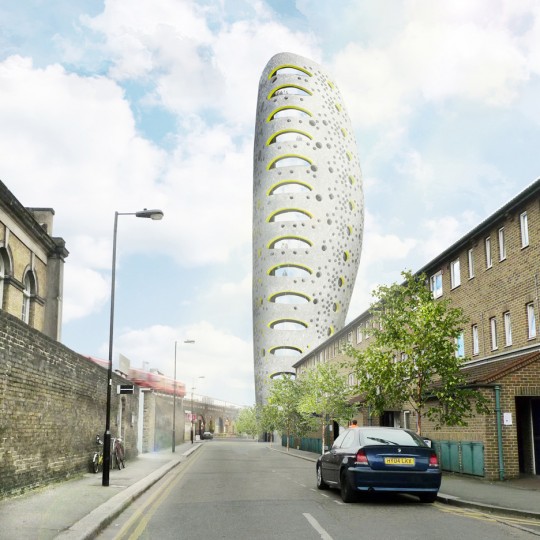 Residential tower in Vauxhall by aLL Design