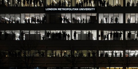 Students protesting to Save The Cass