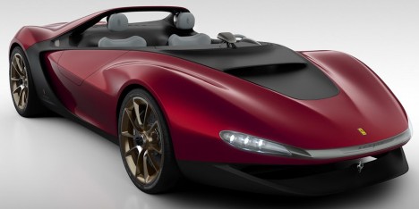 Pininfarina unveiled a two-seater concept vehicle without a windshield at the Geneva Motor Show in 2013