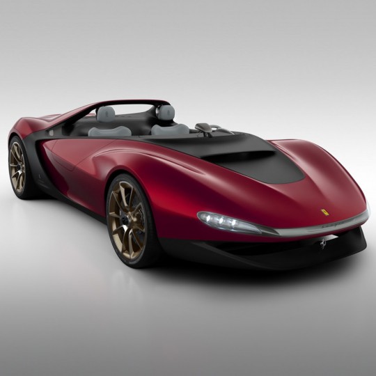 Pininfarina unveiled a two-seater concept vehicle without a windshield at the Geneva Motor Show in 2013