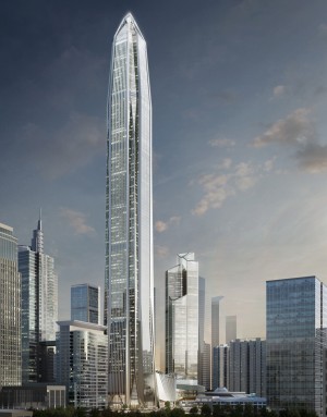 Ping An Finance Center, China, by Kohn Pedersen Fox Associates