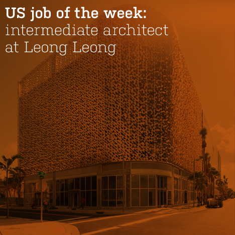 US job of the week: intermediate architect at Leong Leong