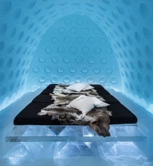 Ice hotel interiors feature