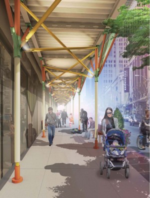 New York construction sheds