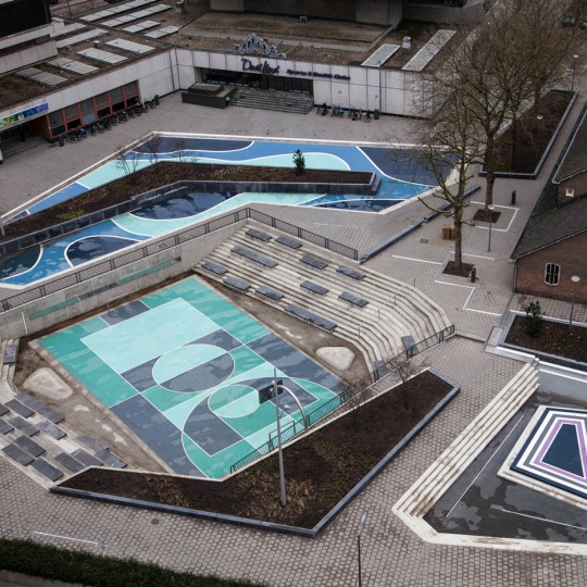 Water Squares at Benthemplein, Rotterdam, by De Urbanisten