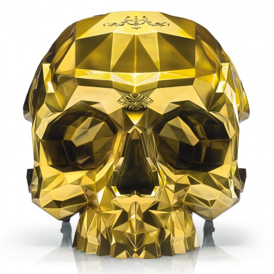 24 carat gold Skull armchair by Harow furniture