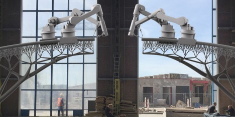 3D-printed bridge by MX3D