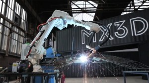 3D-printed bridge by MX3D