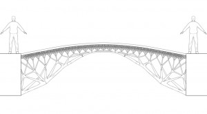3D-printed bridge by MX3D
