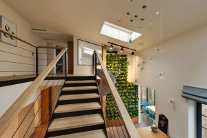 Apartment with a slide by KI Design Studio