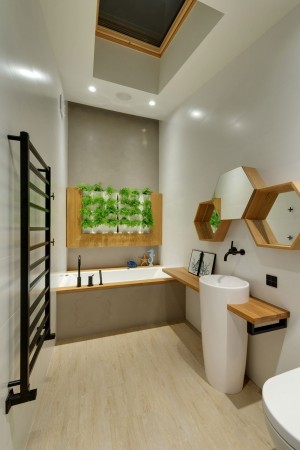 Apartment with a slide by KI Design Studio