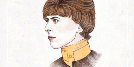 David Bowie illustration by Helen Green