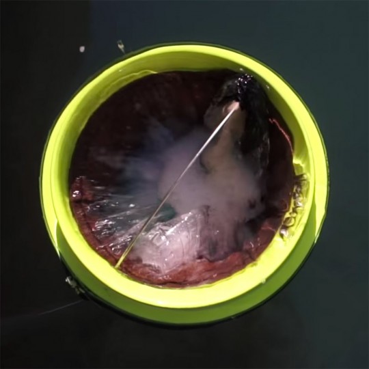 Floating Seabin prototype by Pete Ceglinski and Andrew Turton