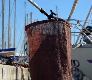 Floating Seabin prototype by Pete Ceglinski and Andrew Turton
