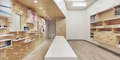 Garrett Leight eyewear store by West of West