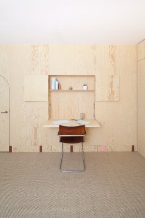 Inhabited wooden walls in Geneva by Aurélie Monet Kasisi