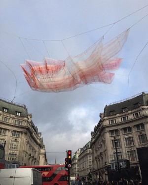 Janet Echelman installation for Lumiere London