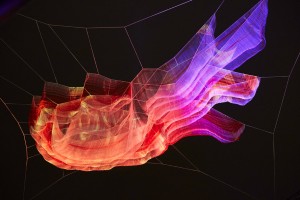 Janet Echelman installation for Lumiere London