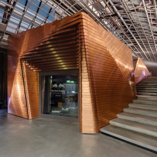Optimist Design creates Red Bull music studio inside former Berlin power station