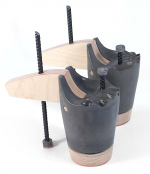 Sculptural footwear by Sandra Plantos