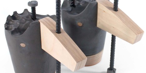 Sculptural footwear by Sandra Plantos