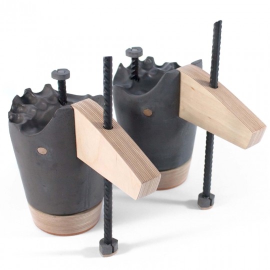 Sculptural footwear by Sandra Plantos