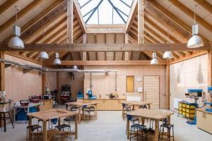 Design and Technology block at St James's School by Squire and Partners architects.