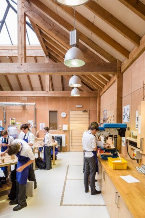 Design and Technology block at St James's School by Squire and Partners architects.
