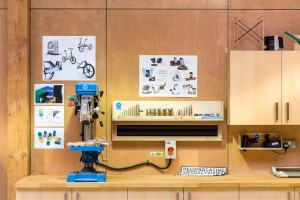Design and Technology block at St James's School by Squire and Partners architects.
