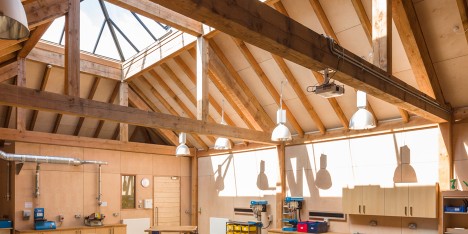 Design and Technology block at St James's School by Squire and Partners architects.