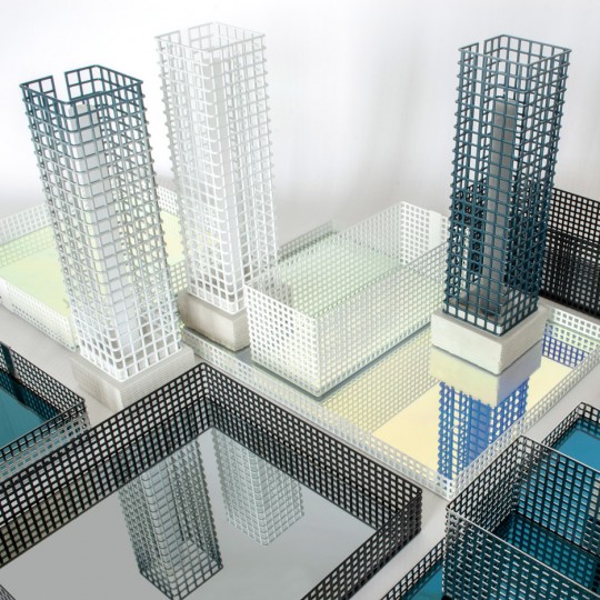 David Derksen creates an “abstract cityscape” with Table Architecture products