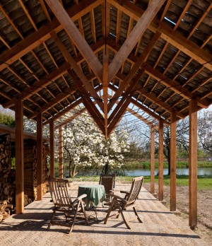 Timber pavilion by deBOSSA