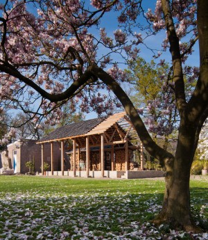 Timber pavilion by deBOSSA