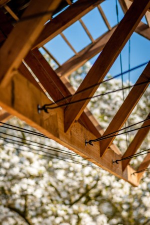 Timber pavilion by deBOSSA