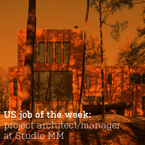 US job of the week: project architect/manager at Studio MM