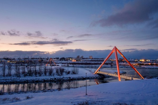 Bicycle and pedestrian bridges by Ragnhildur Kristjansdottir