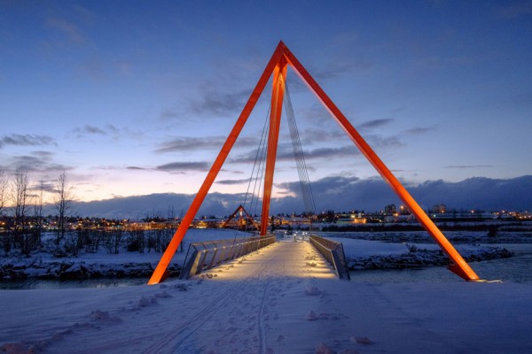 Bicycle and pedestrian bridges by Ragnhildur Kristjansdottir