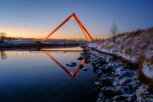 Bicycle and pedestrian bridges by Ragnhildur Kristjansdottir