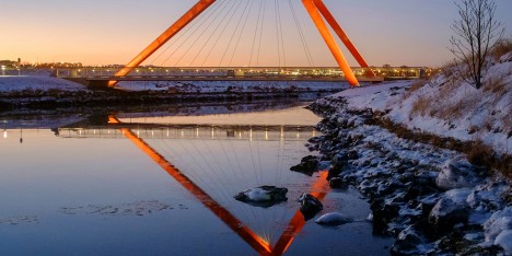 Bicycle and pedestrian bridges by Ragnhildur Kristjansdottir